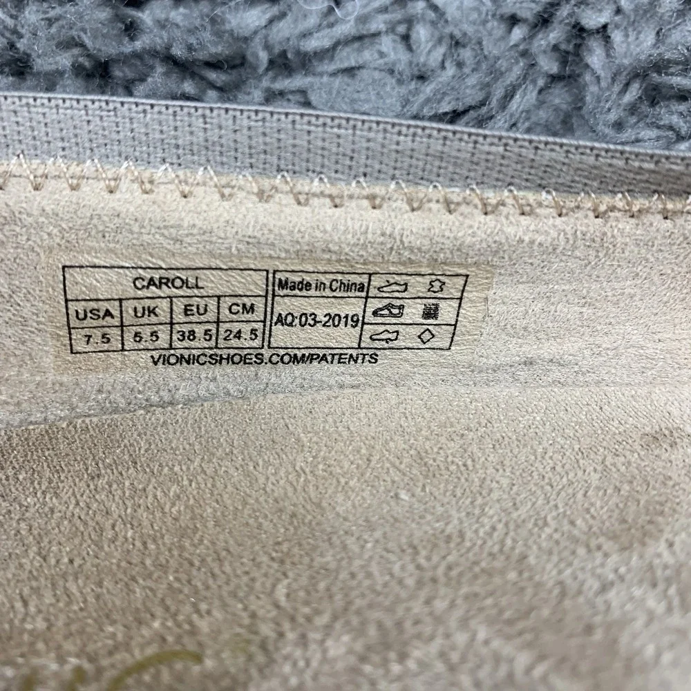 Vionic Caroll Ballet Flats Gray Size 7.5